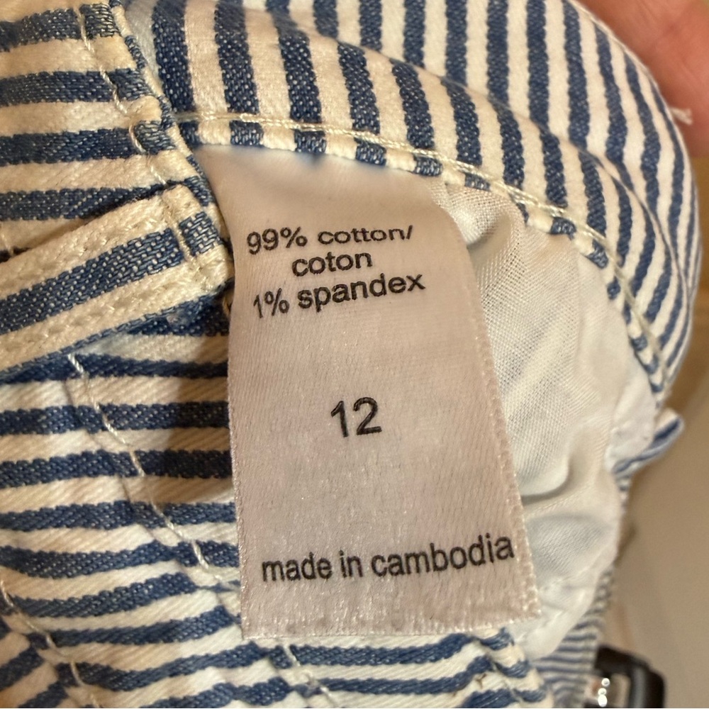 Maurices Navy and White Striped Mini Skirt - Picture 7 of 7